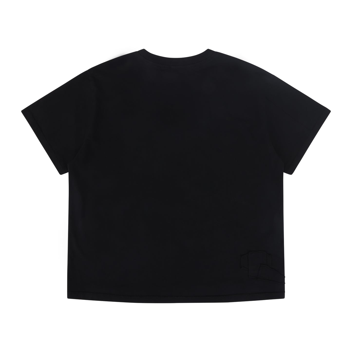 BLACK SHORT SLEEVE HENLEY
