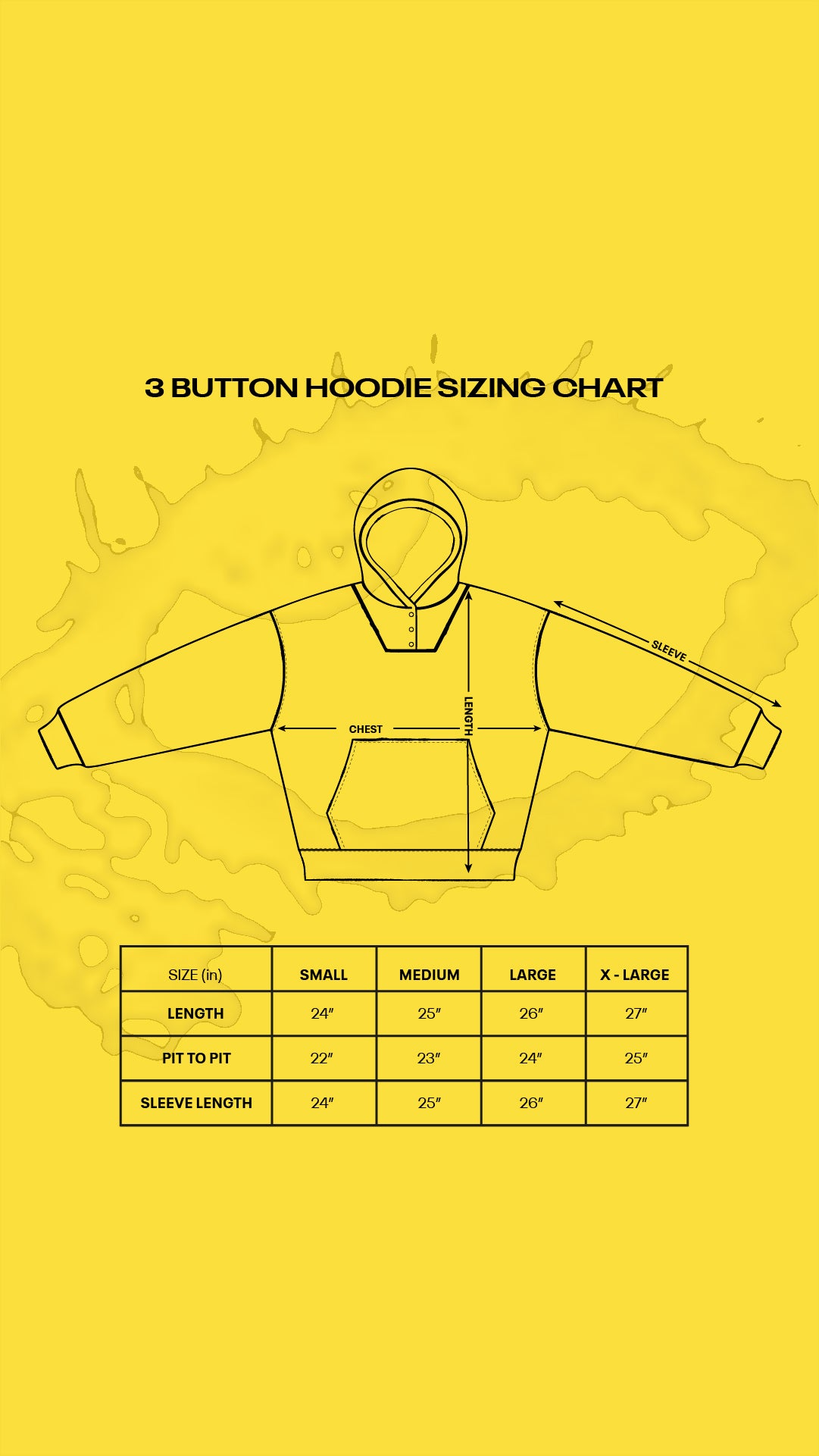 3 BUTTON HOODIE