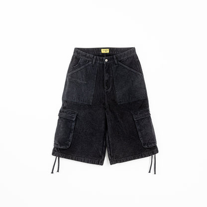FISHER SHORT (BLACK STONE WASHED)