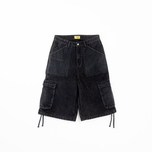 FISHER SHORT (BLACK STONE WASHED)