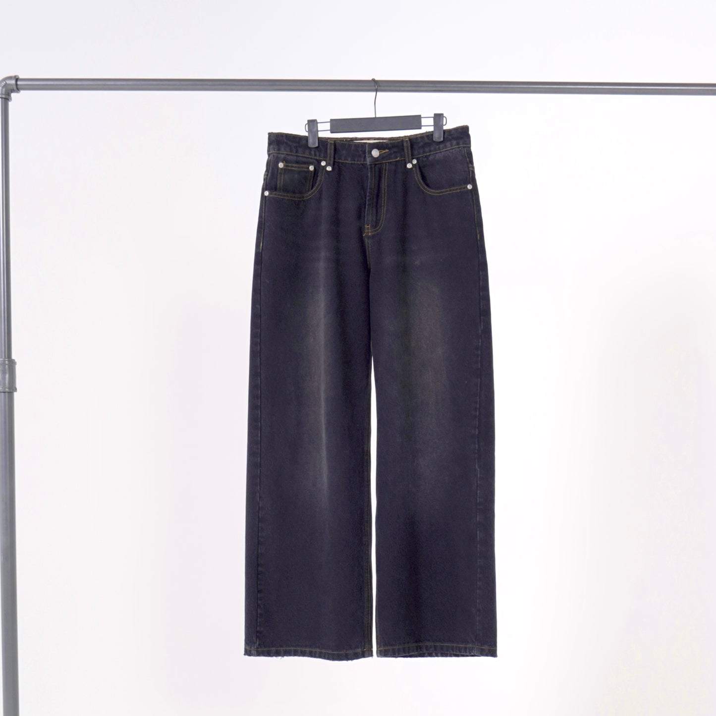 SIGNATURE BAGGY DENIM WASHED BLACK