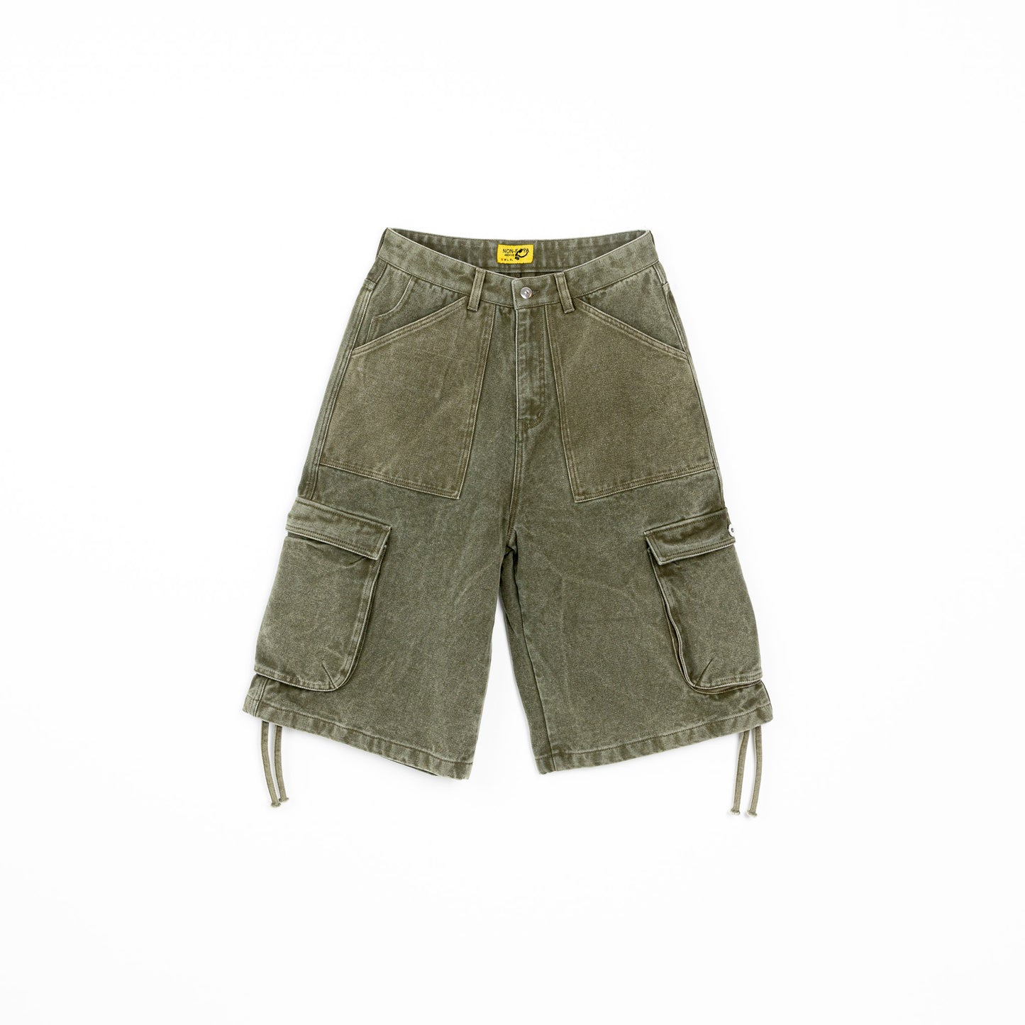 FISHER SHORT (GREEN STONE WASHED)