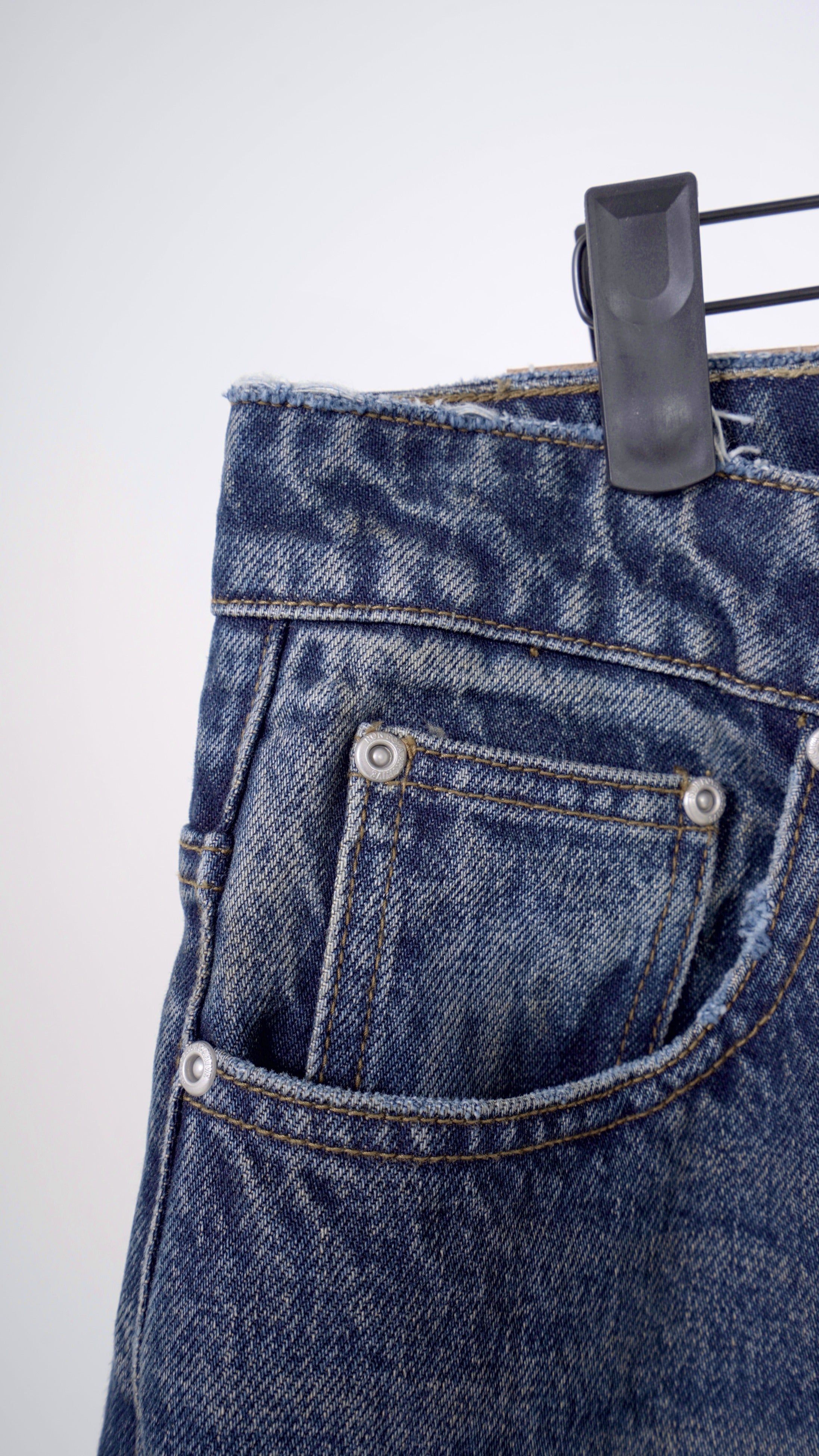 SIGNATURE BAGGY DENIM WASHED NAVY – NON-FOYA ARCHIVE