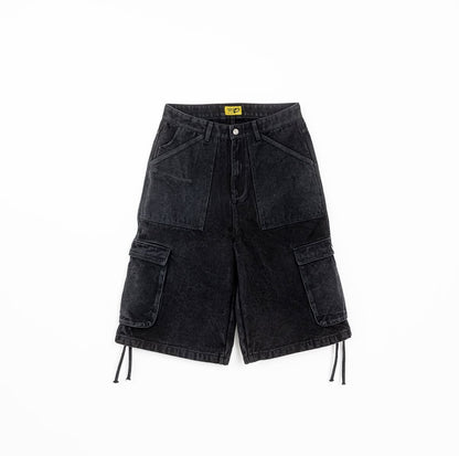 FISHER SHORT (BLACK STONE WASHED)