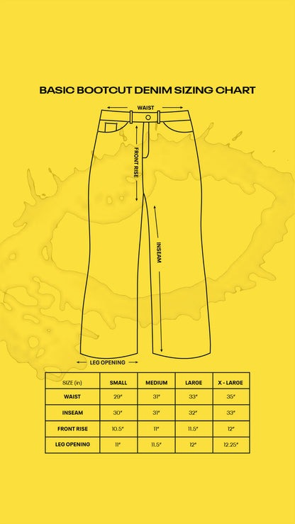 BASIC BOOTCUT DENIM (BLACK)