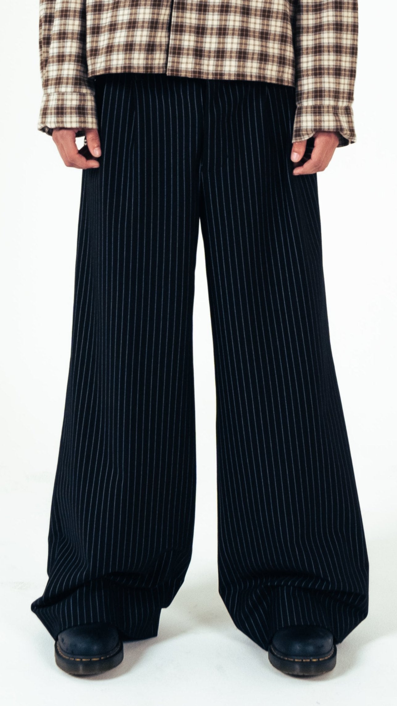 PINSTRIPED TROUSERS