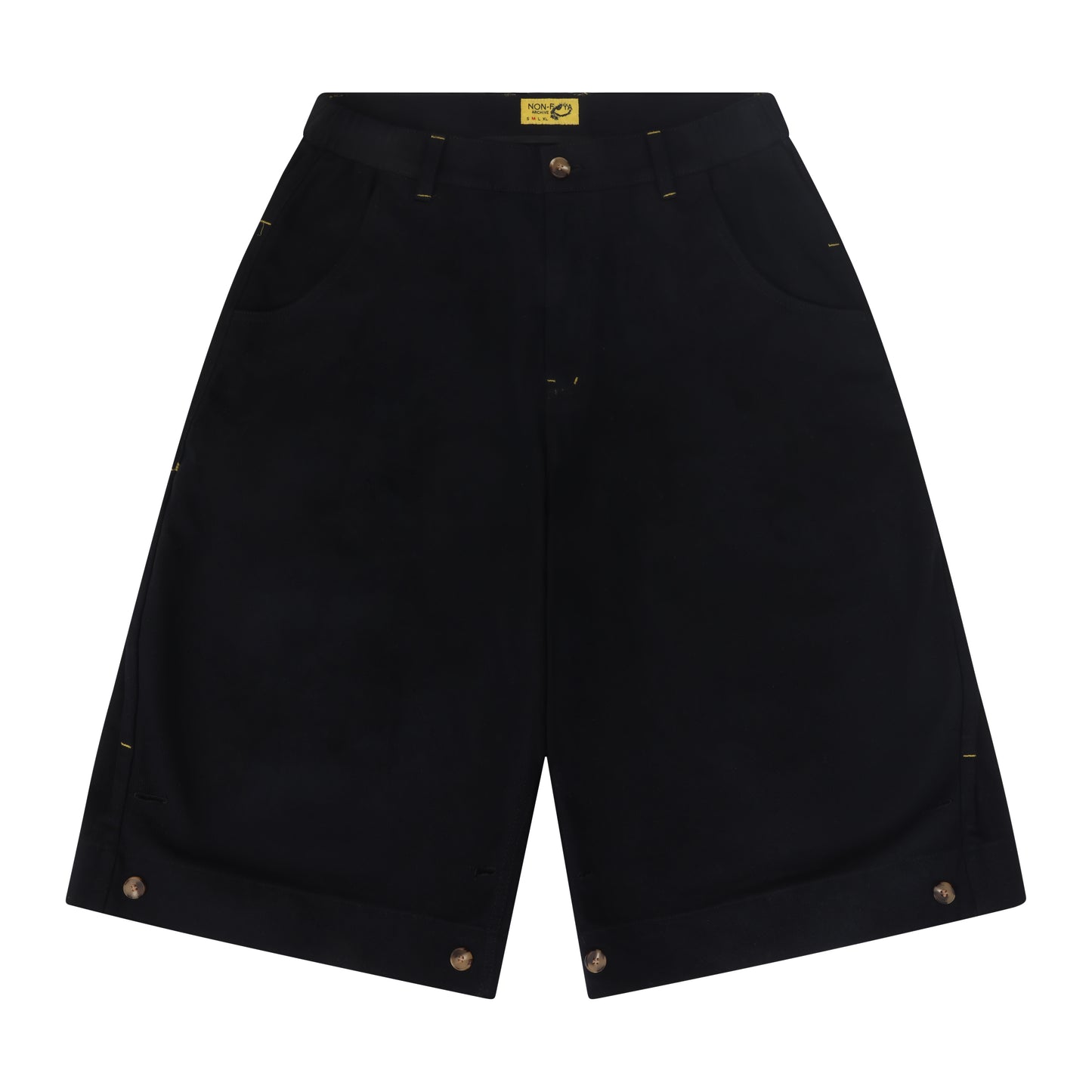 BUTTON CUFF SHORT BLACK