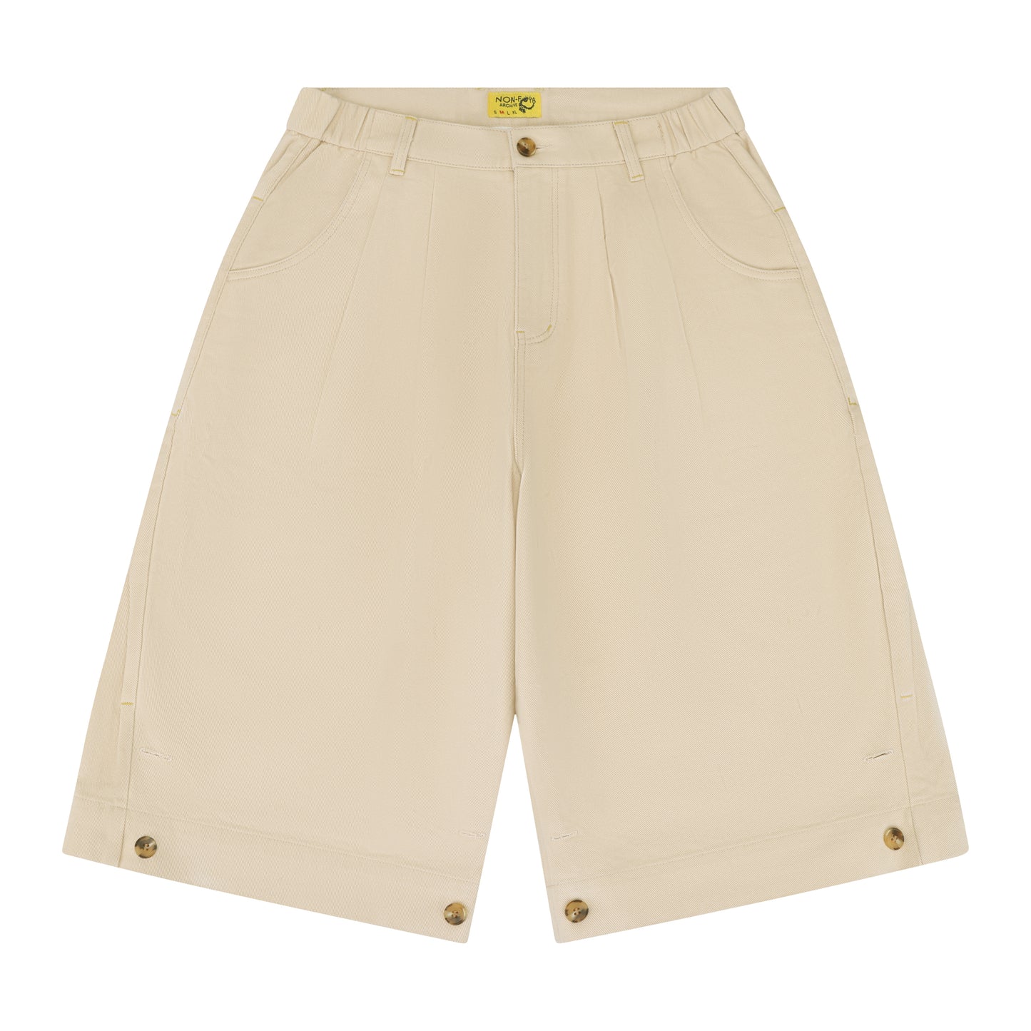 BUTTON CUFF SHORT CREAM