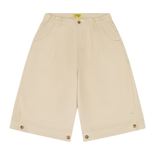 BUTTON CUFF SHORT CREAM