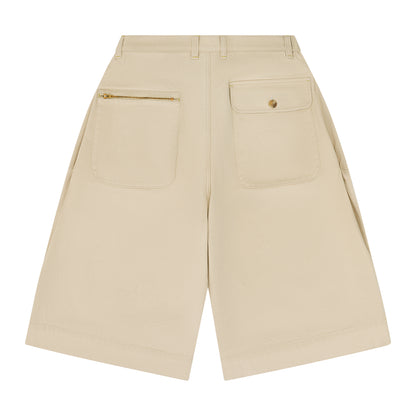 BUTTON CUFF SHORT CREAM