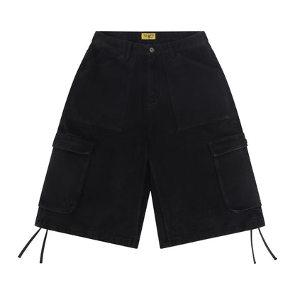FISHER SHORT (BLACK STONE WASHED)