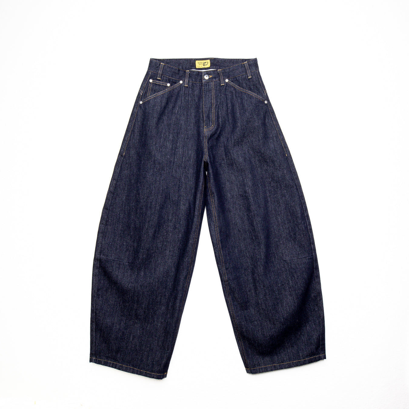 INDIGO RAW DENIM BALLOON JEAN