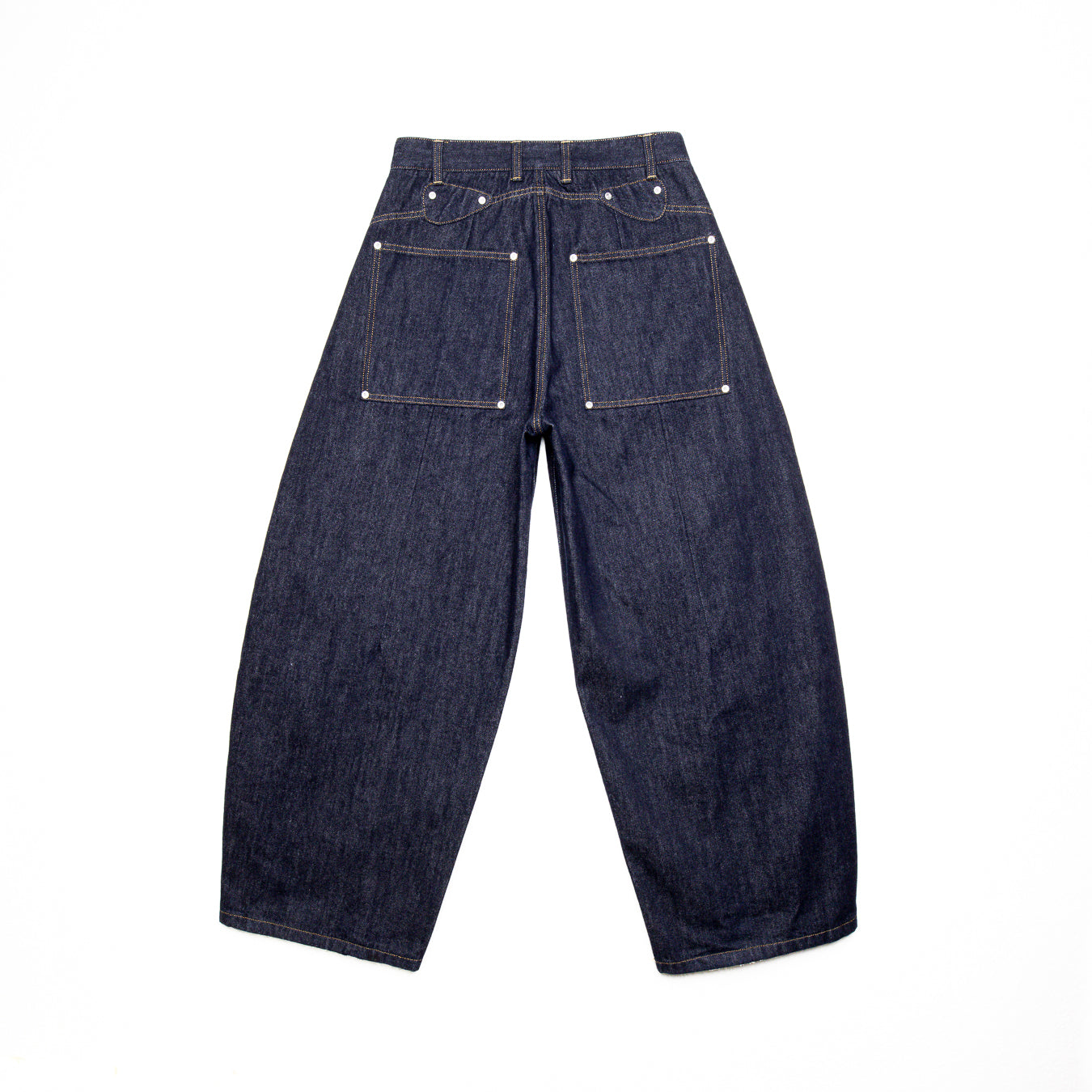INDIGO RAW DENIM BALLOON JEAN