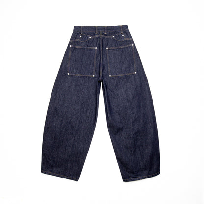 INDIGO RAW DENIM BALLOON JEAN