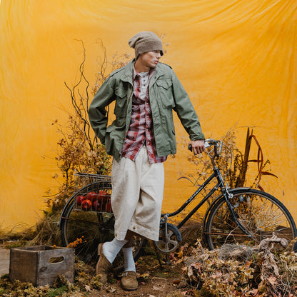 BUTTON CUFF SHORT CREAM