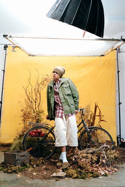 BUTTON CUFF SHORT CREAM