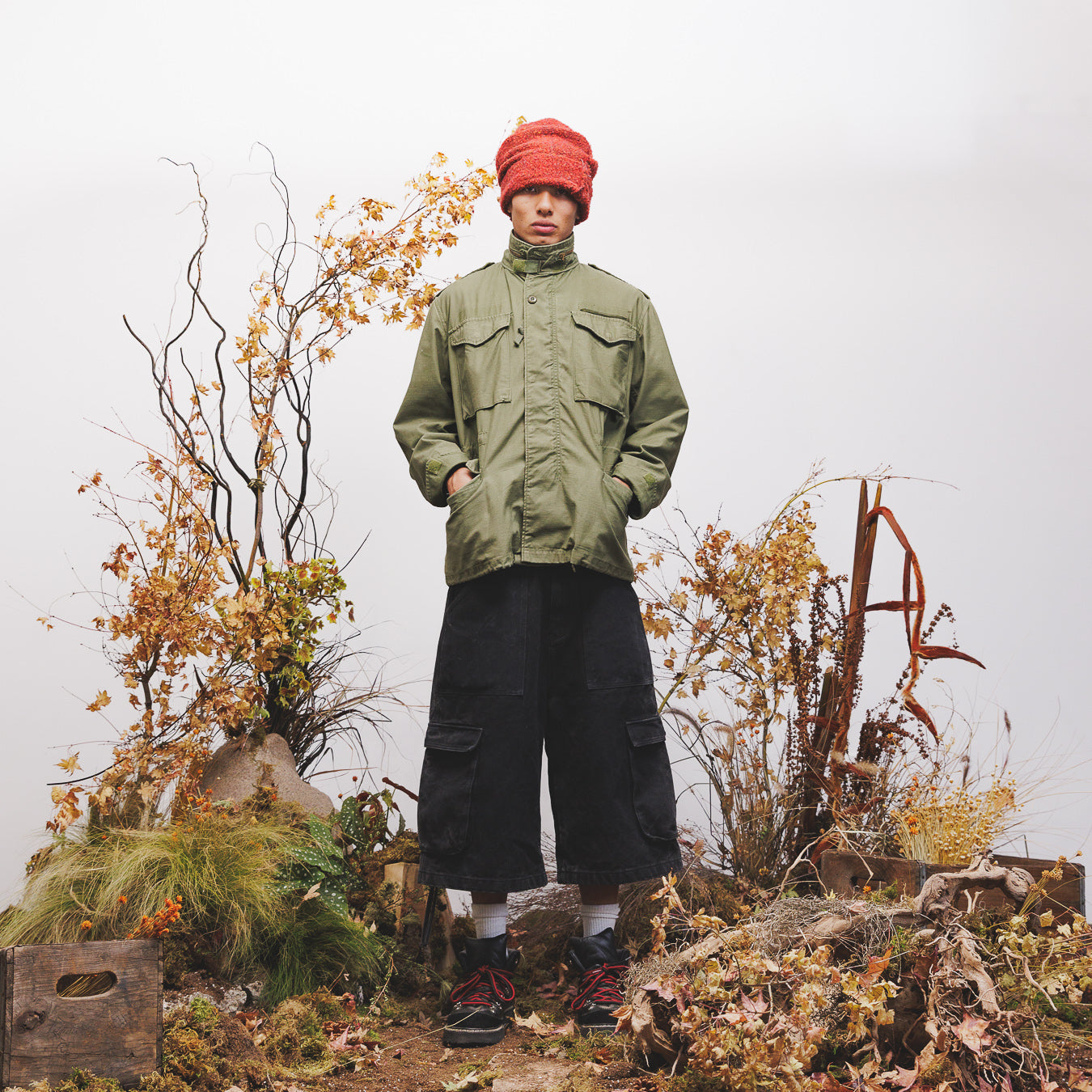 FISHER SHORT (BLACK STONE WASHED)