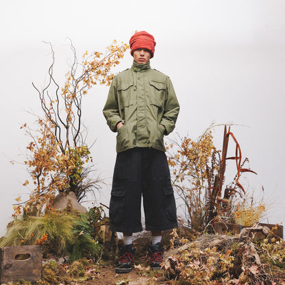 FISHER SHORT (BLACK STONE WASHED)